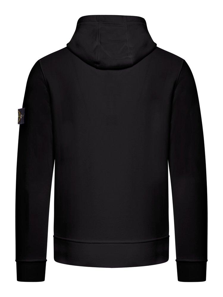 【送料&関税込】Stone Compass Patch Drawstring Hoodie stone-island-Black-Compass-