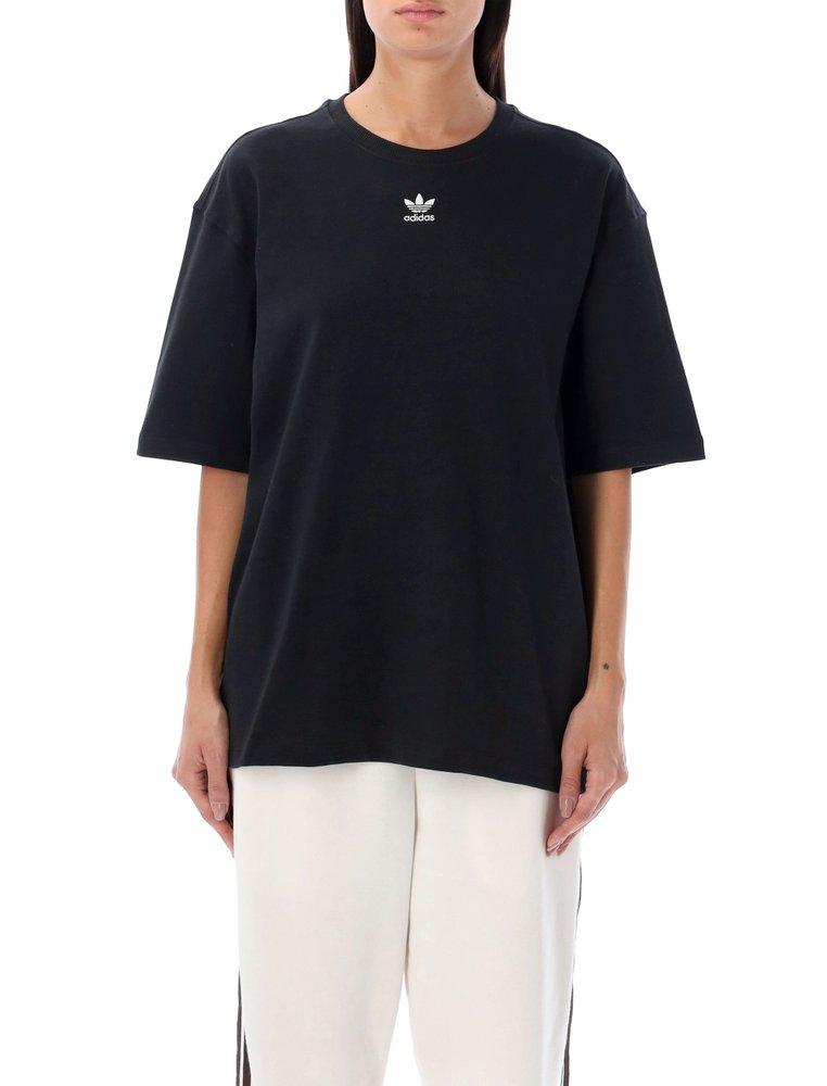 adidas Originals Adicolor Essentials Crewneck T-shirt in Black | Lyst