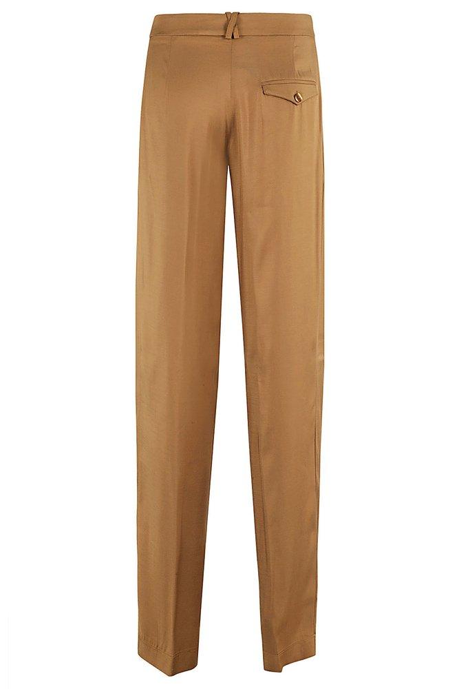パンツ Federica Tosi Straight Leg Trousers With Pleated Design FEDERICA TOSI Straight-leg pants for Women | Online Sale up