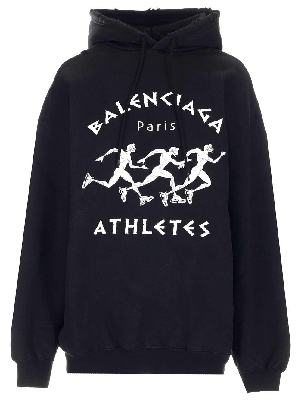 Athletes Oversized Hoodie Black |