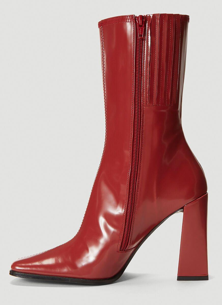 by far red boots