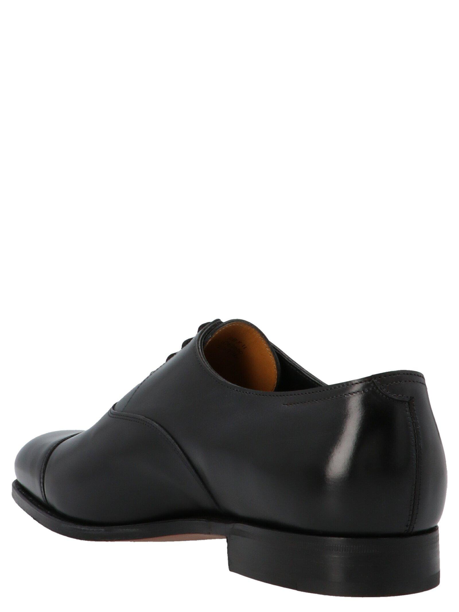 John Lobb Leather City Ii Oxford Laceup Shoes in Black for Men Lyst