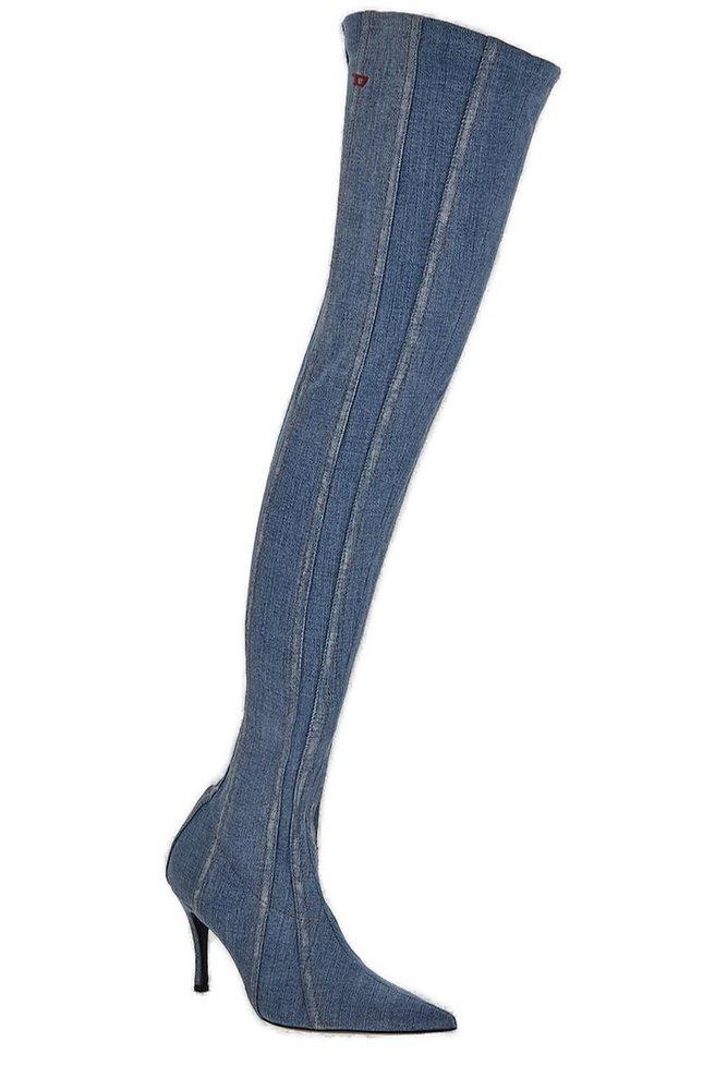 DIESEL Jeans With Stiletto Boots in Blue