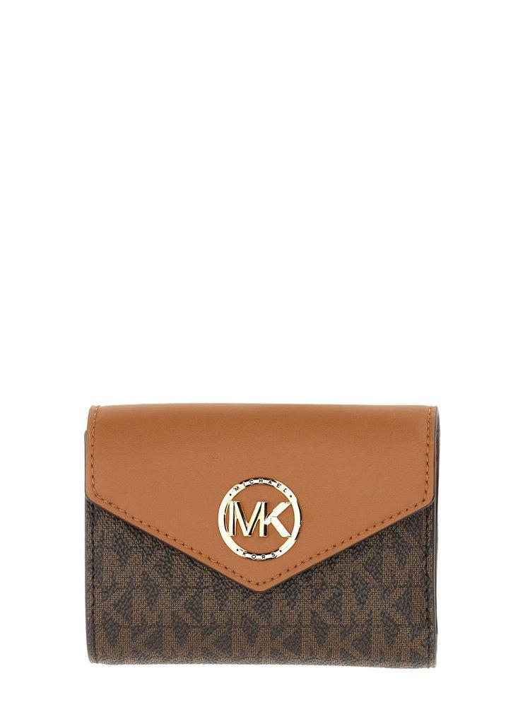 Michael Kors Carmen Wallet in Brown | Lyst