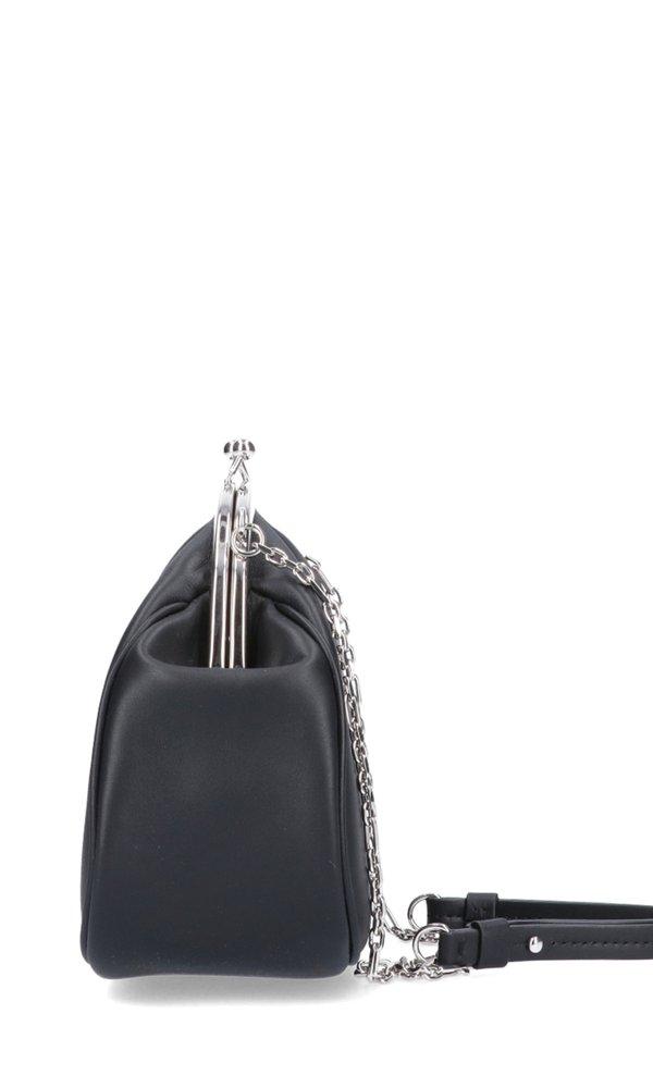 Maison Margiela Tabi Frame Detail Crossbody Bag in Black | Lyst