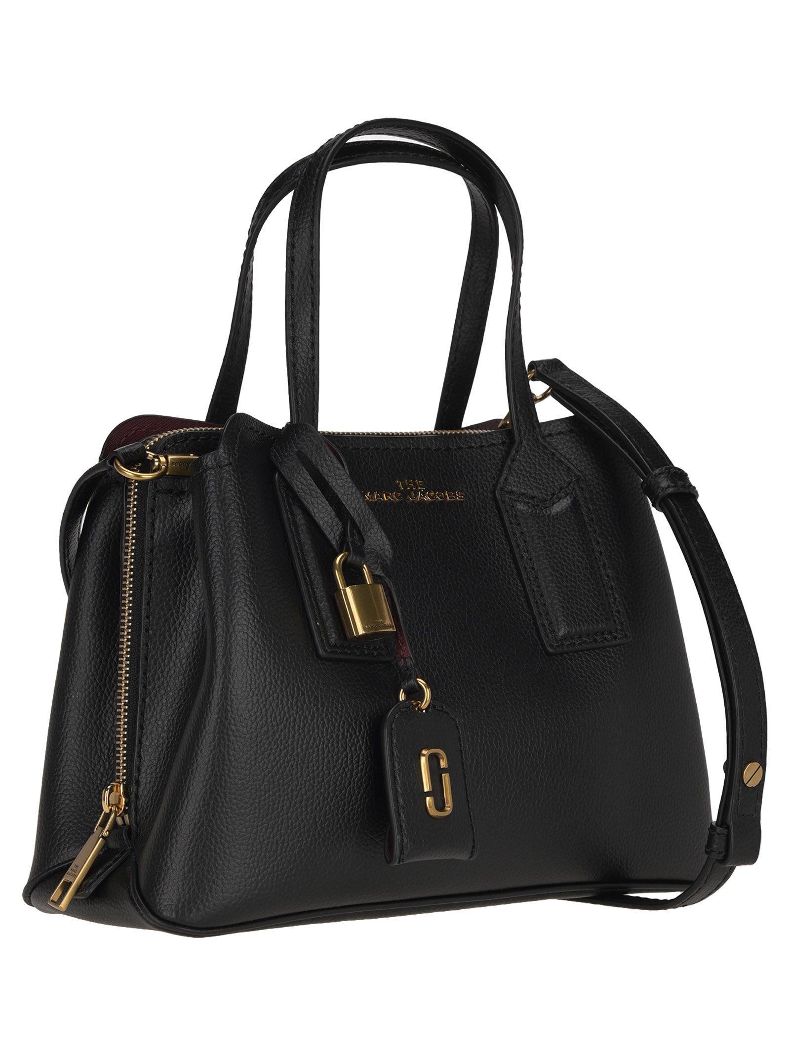 Marc Jacobs Black Leather Tote Bag
