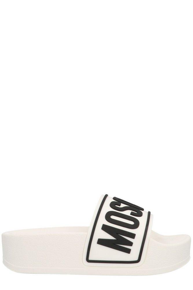 moschino platform slides