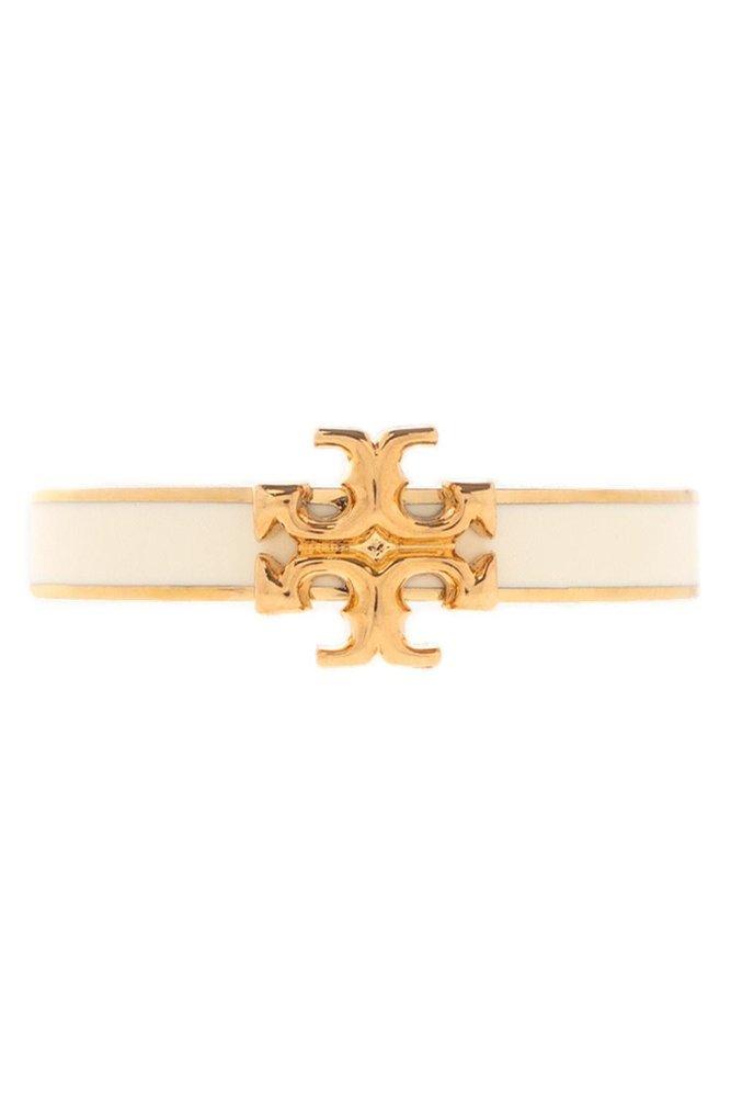 Tory Burch 'kira' Ring With Logo in White | Lyst