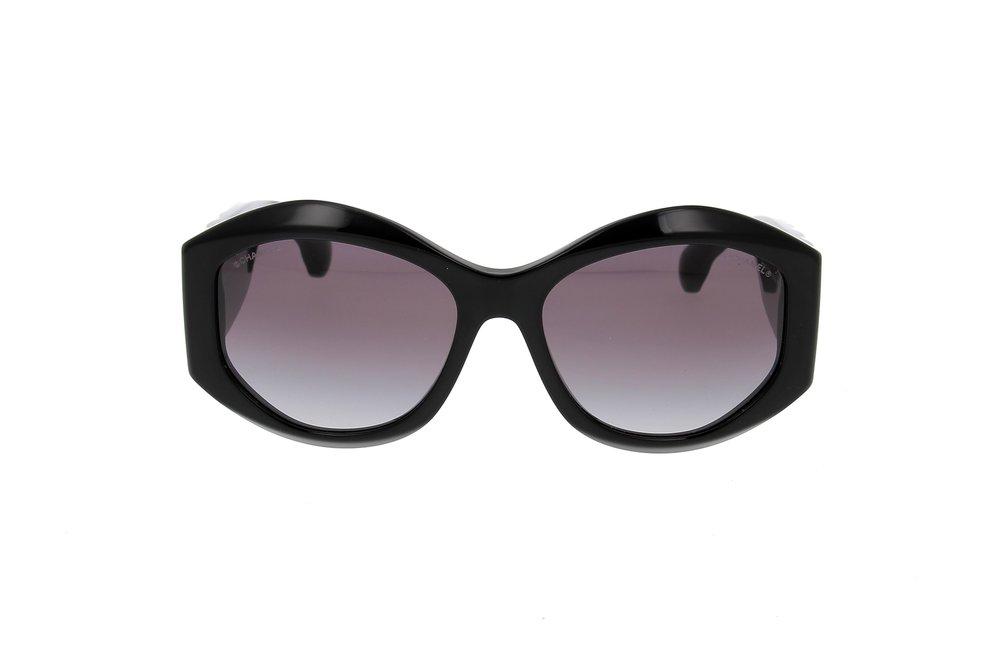 Chanel Oversized Frame Sunglasses in Black
