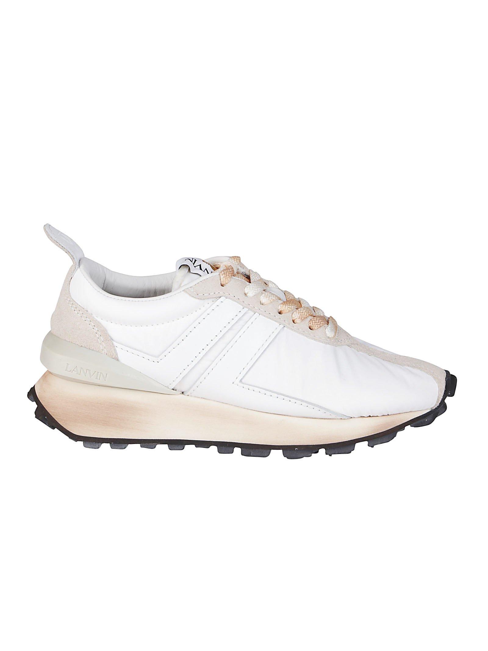 Lanvin Synthetic Bumper Sneakers in White - Lyst