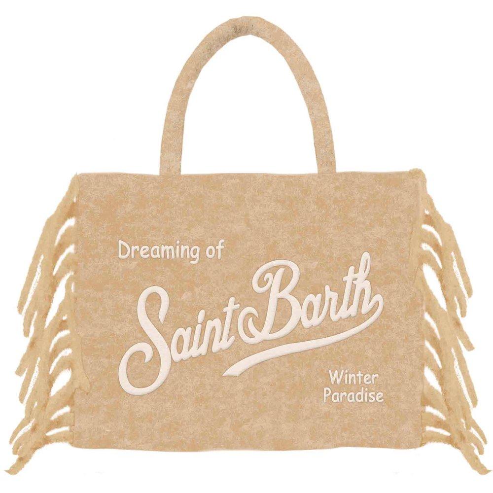 Mc2 Saint Barth Vanity Jute Beach Bag in Purple