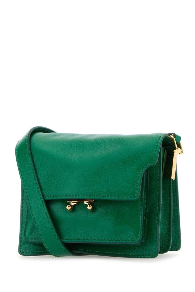 Marni Trunk Soft Mini Shoulder Bag - Woman Shoulder Bags Green One Size