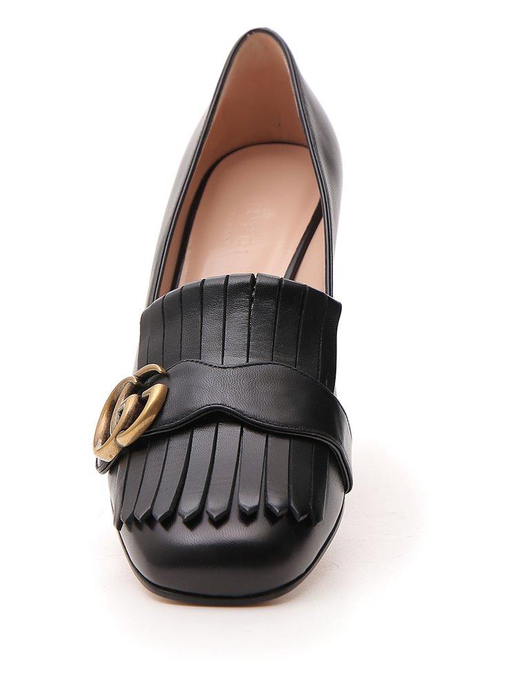 Gucci GG Marmont Mid heel Pumps in Black Lyst