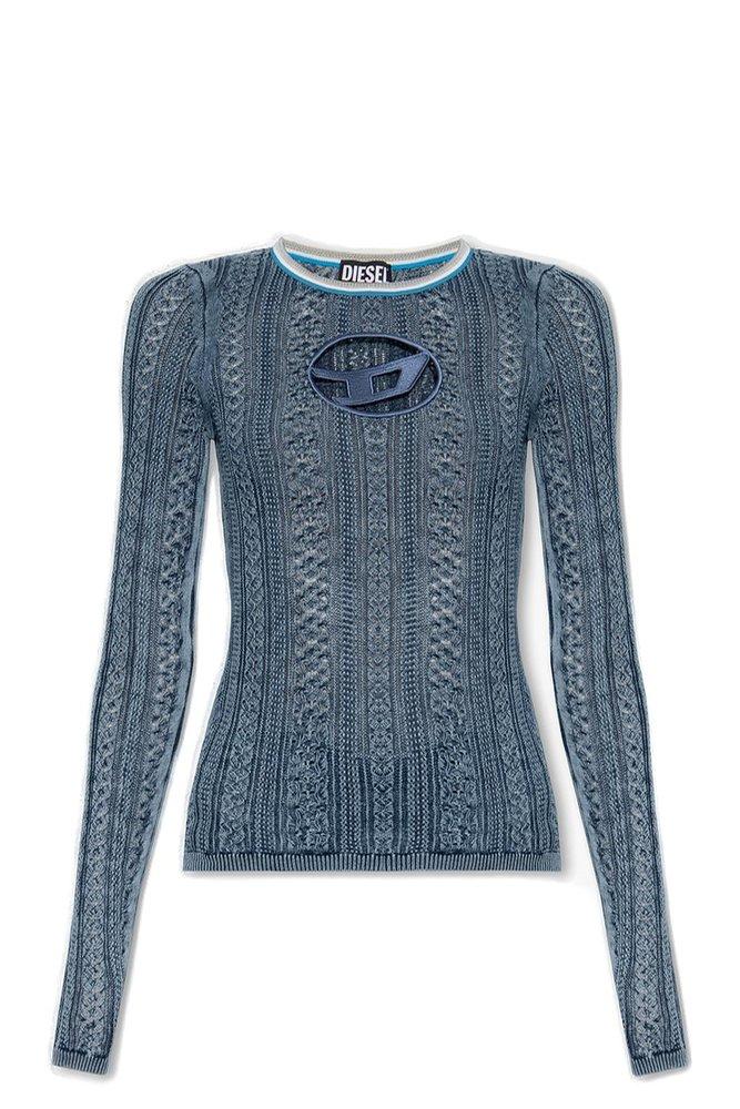 DIESEL 'm-ikyla' Sweater in Blue | Lyst