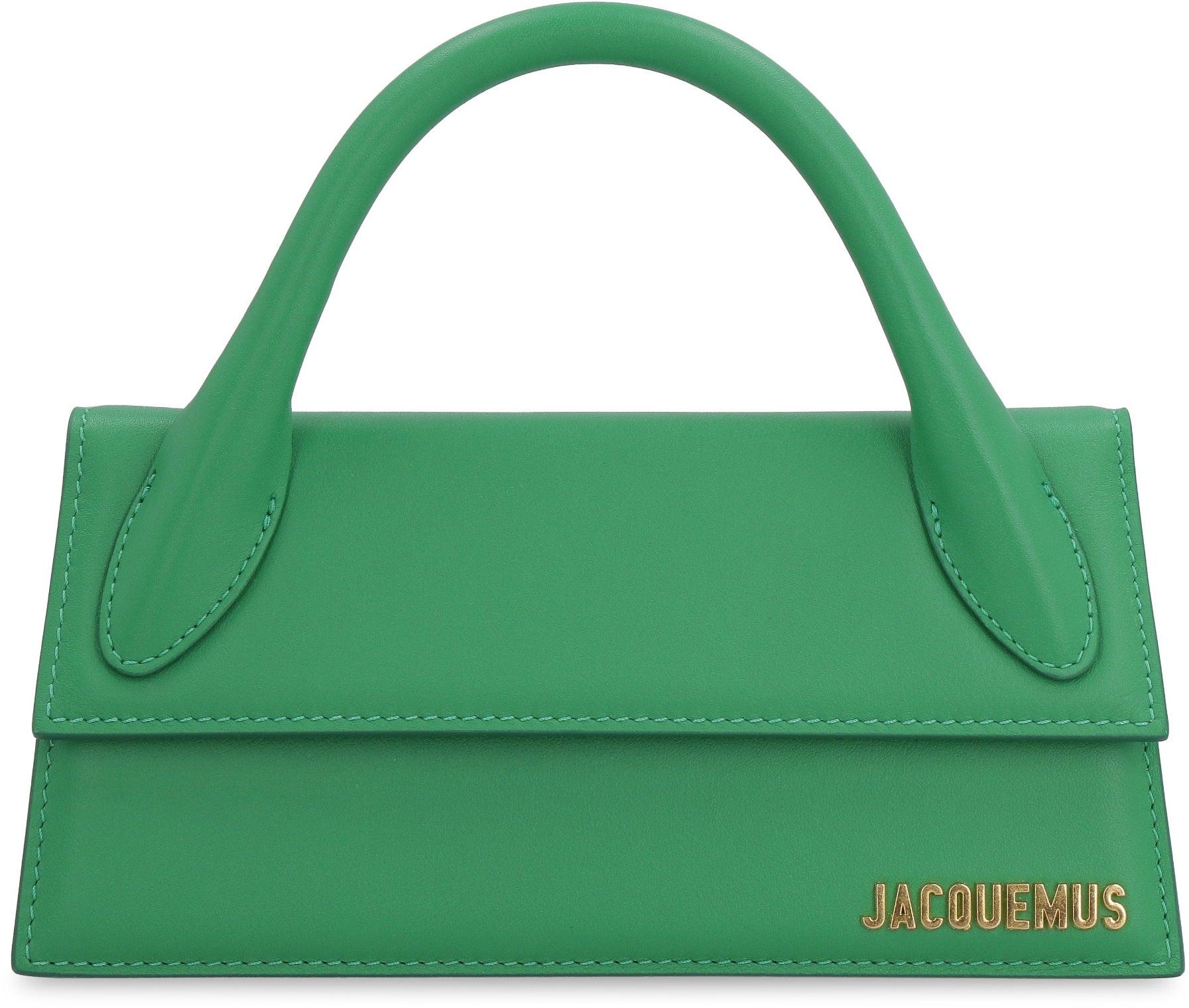jacquemus le bambino medium leather shoulder bolsa