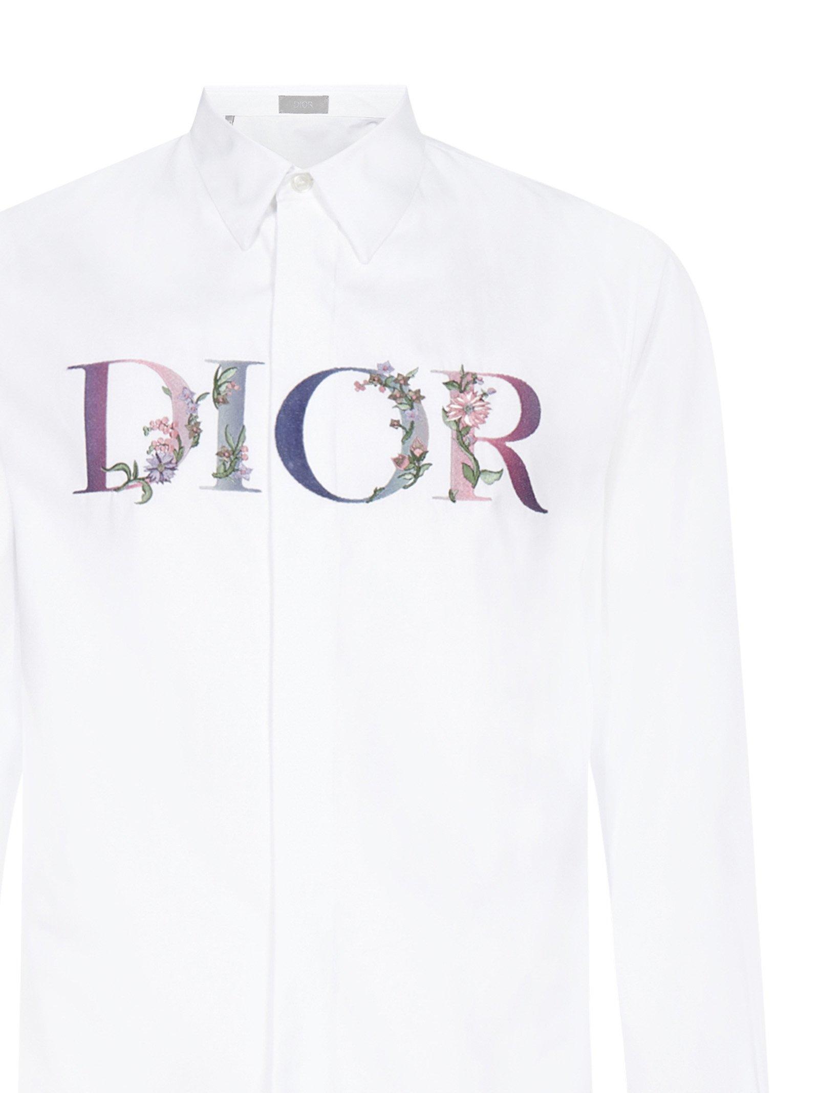 Dior Flowers Shirt in White for Men | Lyst