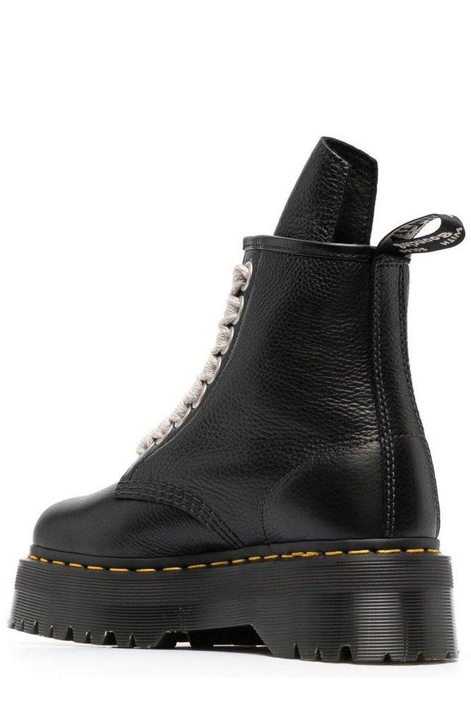 Rick Owens X Dr Martens Black Boot In Matte Grainy Cow Leather | Lyst