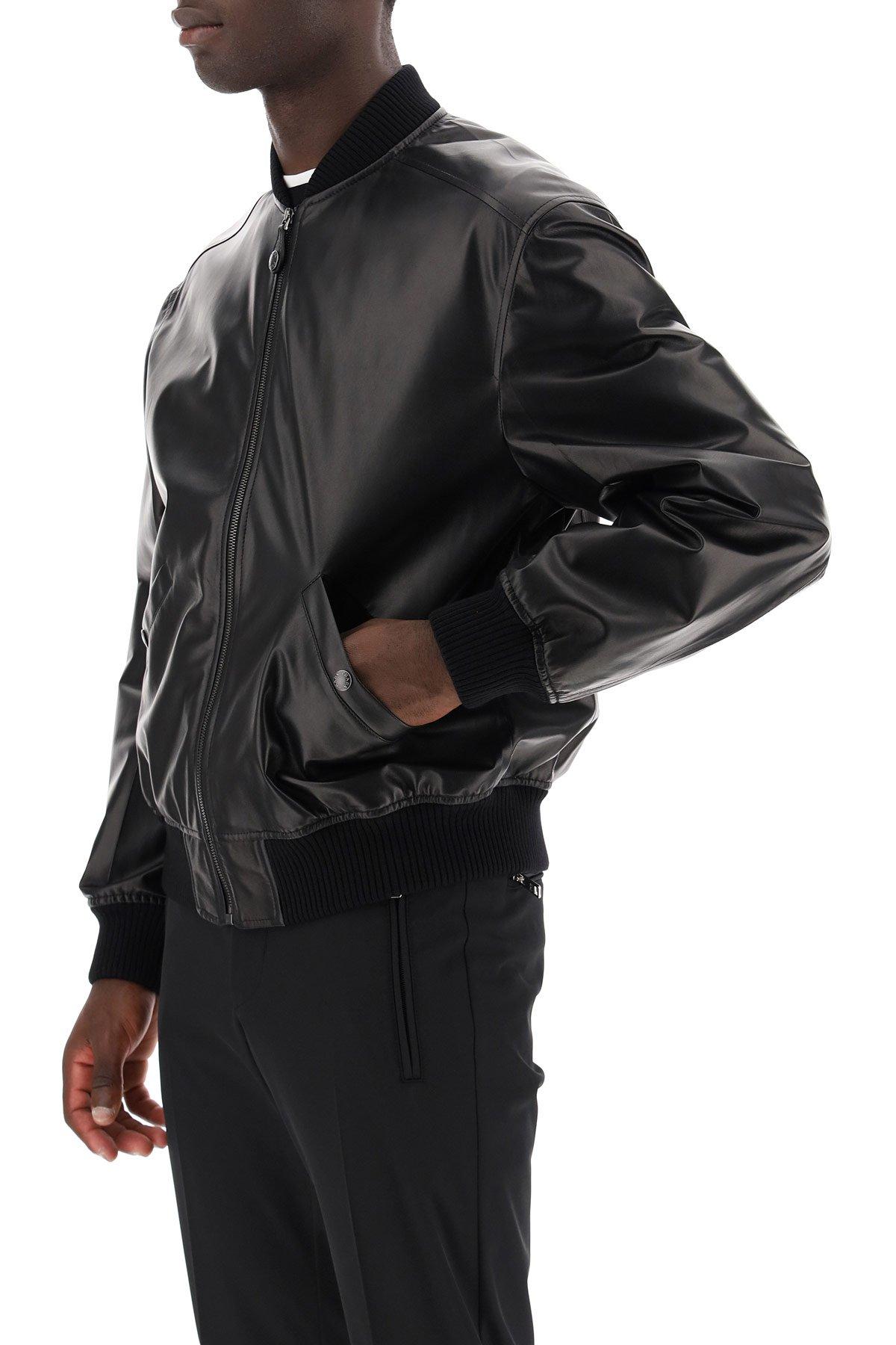 Discriminatie Volwassenheid Briesje Prada Nappa Bomber Jacket 50 Leather in Black for Men | Lyst