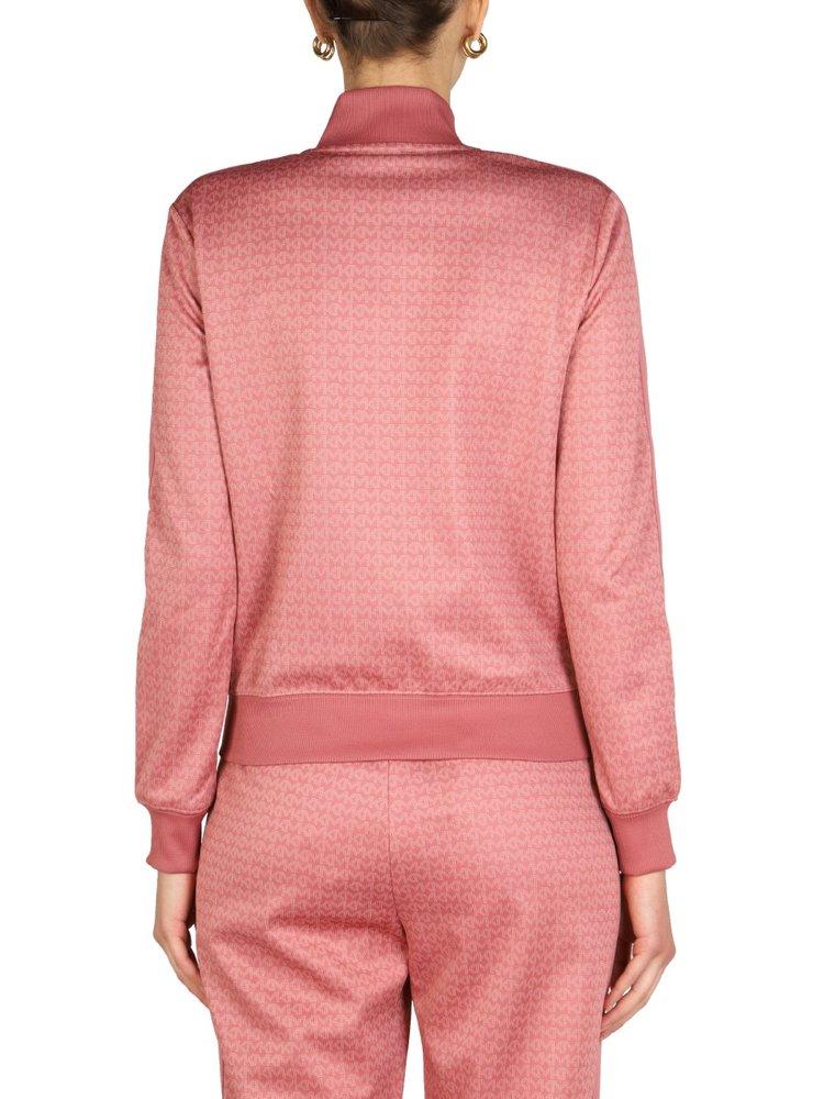 Gcds Monogram Jacquard Bomber Jacket In Pink