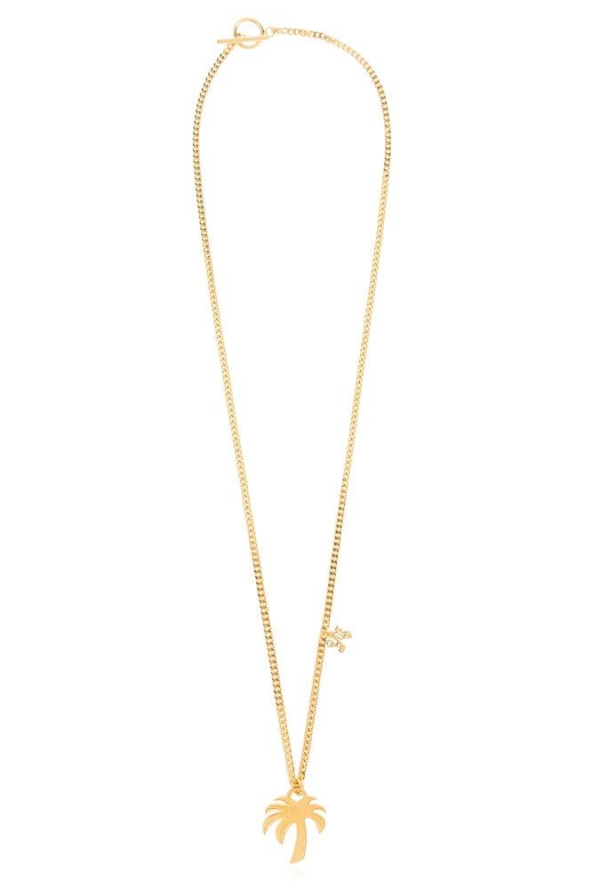 Palm tree clearance charm necklace