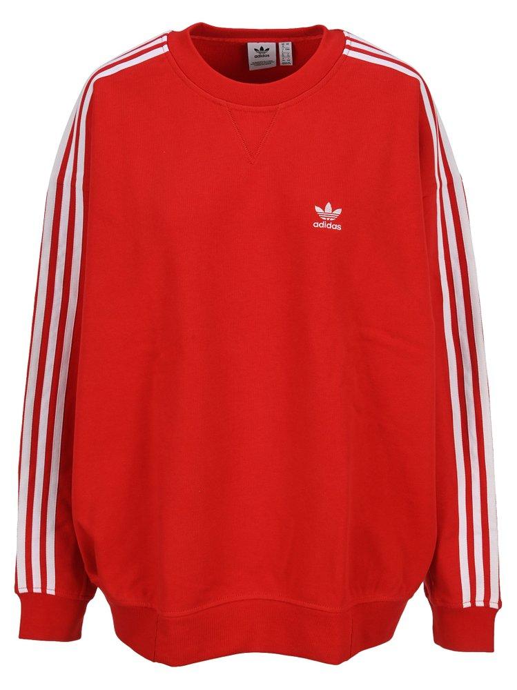 adidas Originals Adicolor Classics Oversized Sweatshirt in Red | Lyst