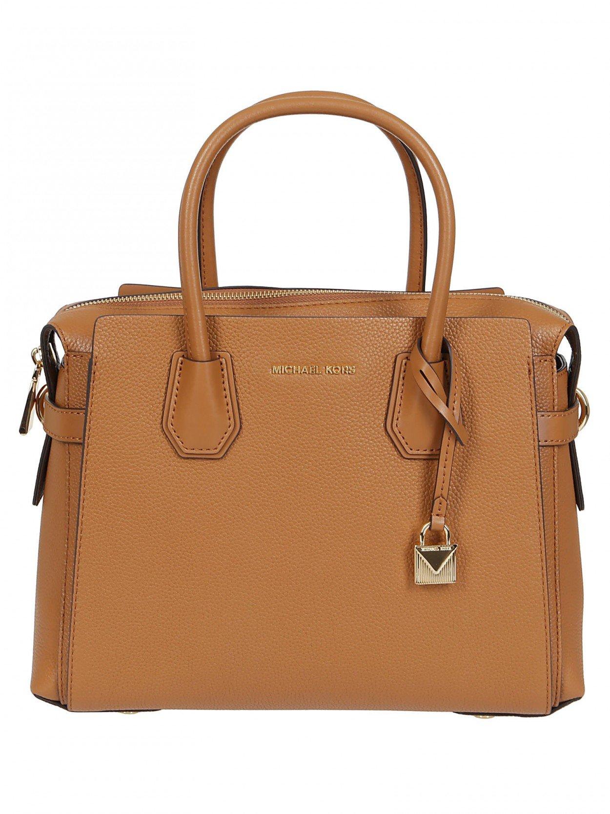 michael kors brown purse with lock