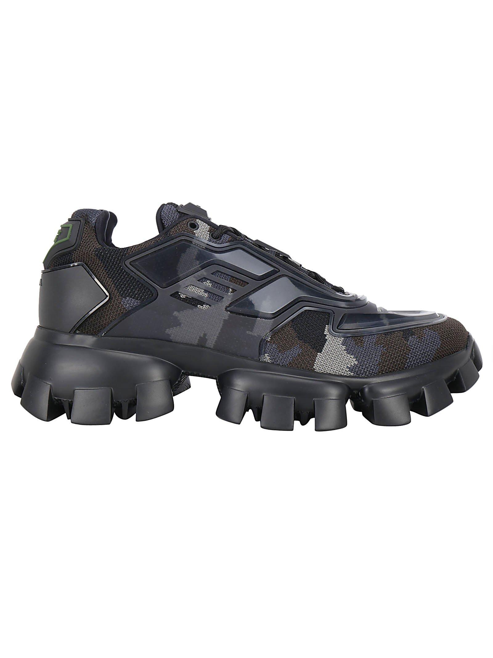 Designer Feets Edition 🤫 - Prada Cloudbust Strap Sneaker Low Black Blue  Pre-Owned
