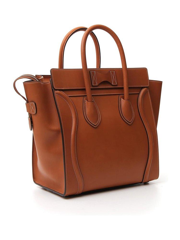 Celine Mini Luggage Handbag in Brown