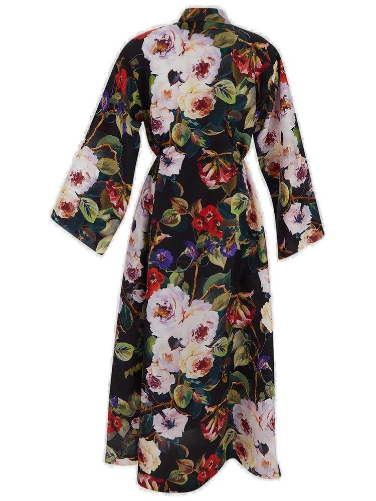Dolce Gabbana Silk Dress in Black Lyst Canada