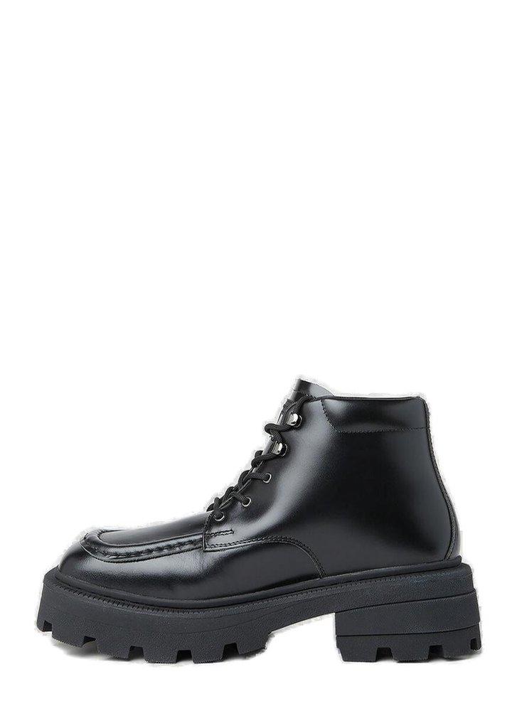 Eytys Tribeca Lace Up Boots in Black | Lyst