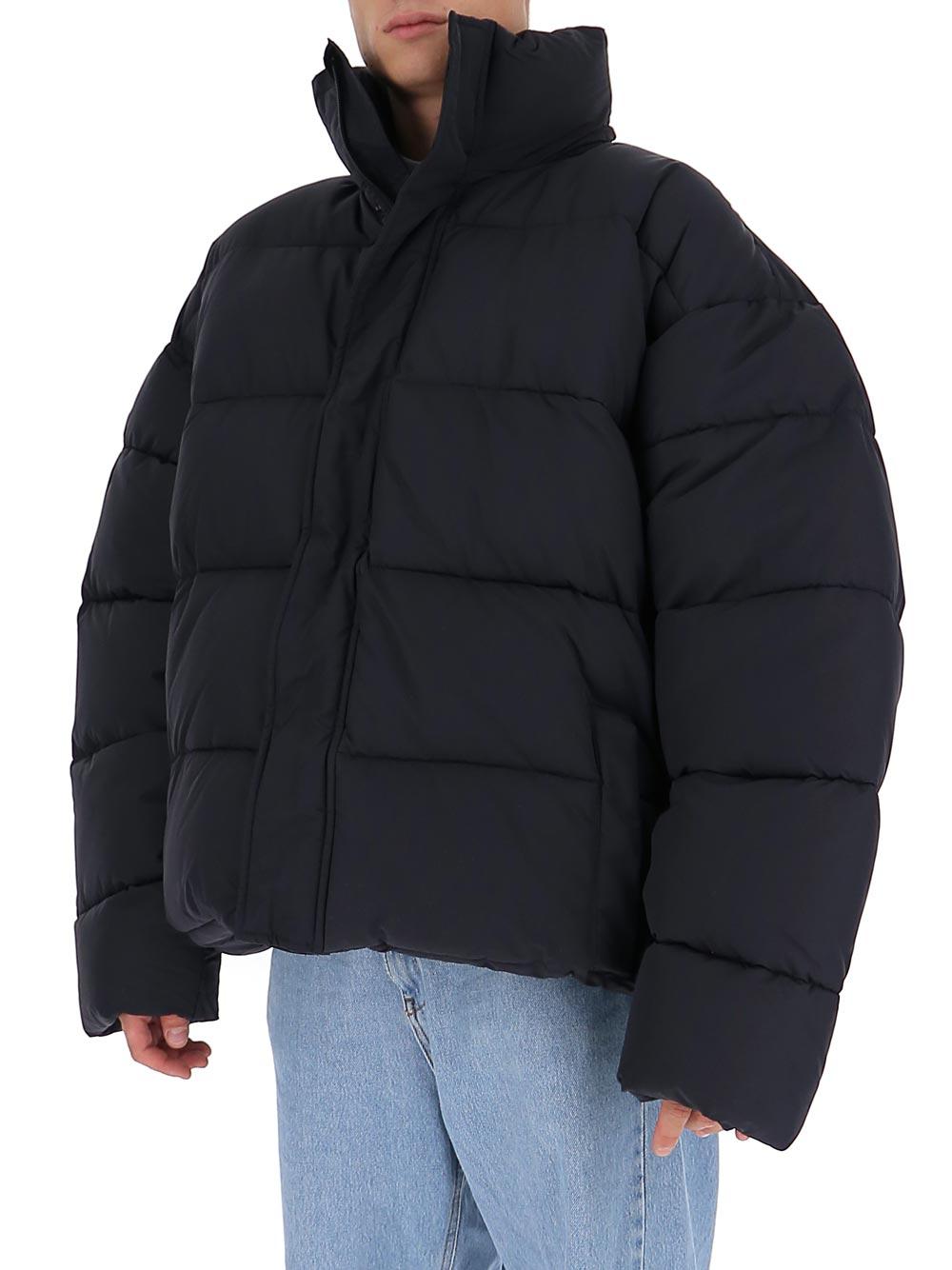 Balenciaga Synthetic Bb Puffer Jacket in Blue for Men - Lyst