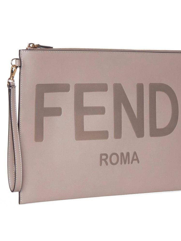 Fendi logo best sale pouch