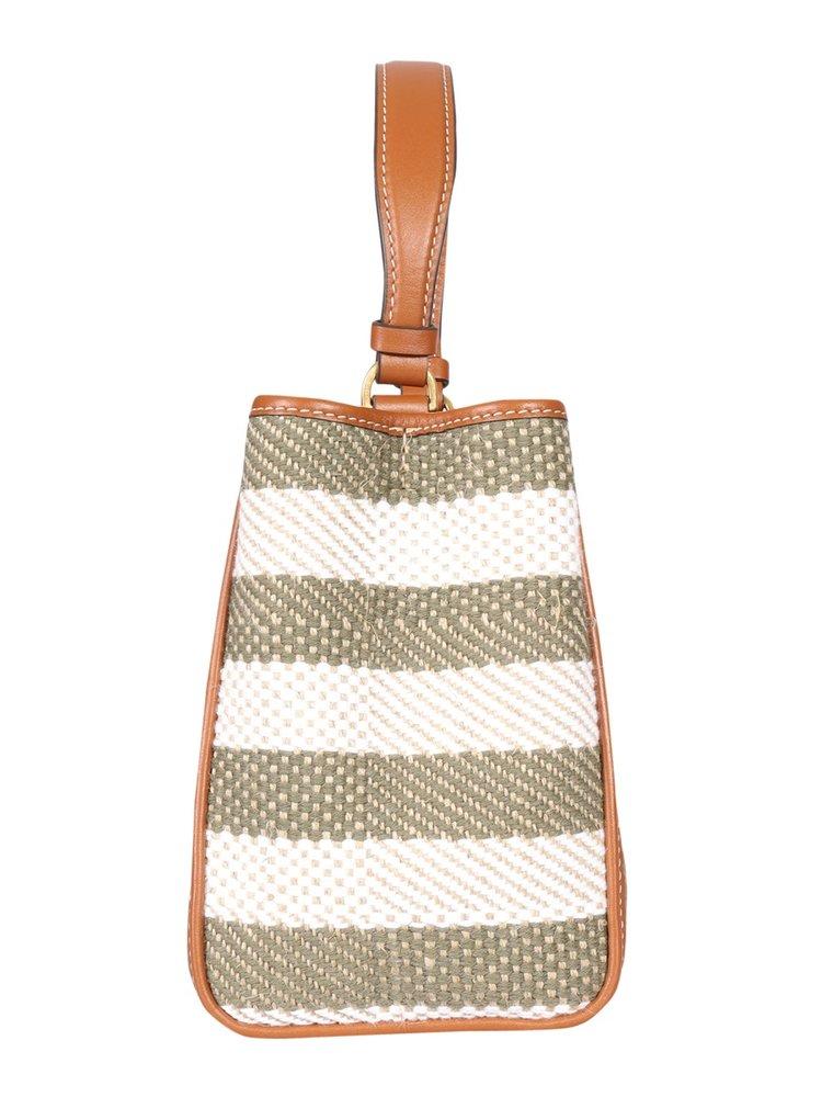 NEW Tory Burch Multi McGraw Stripe Small Bucket Bag $398