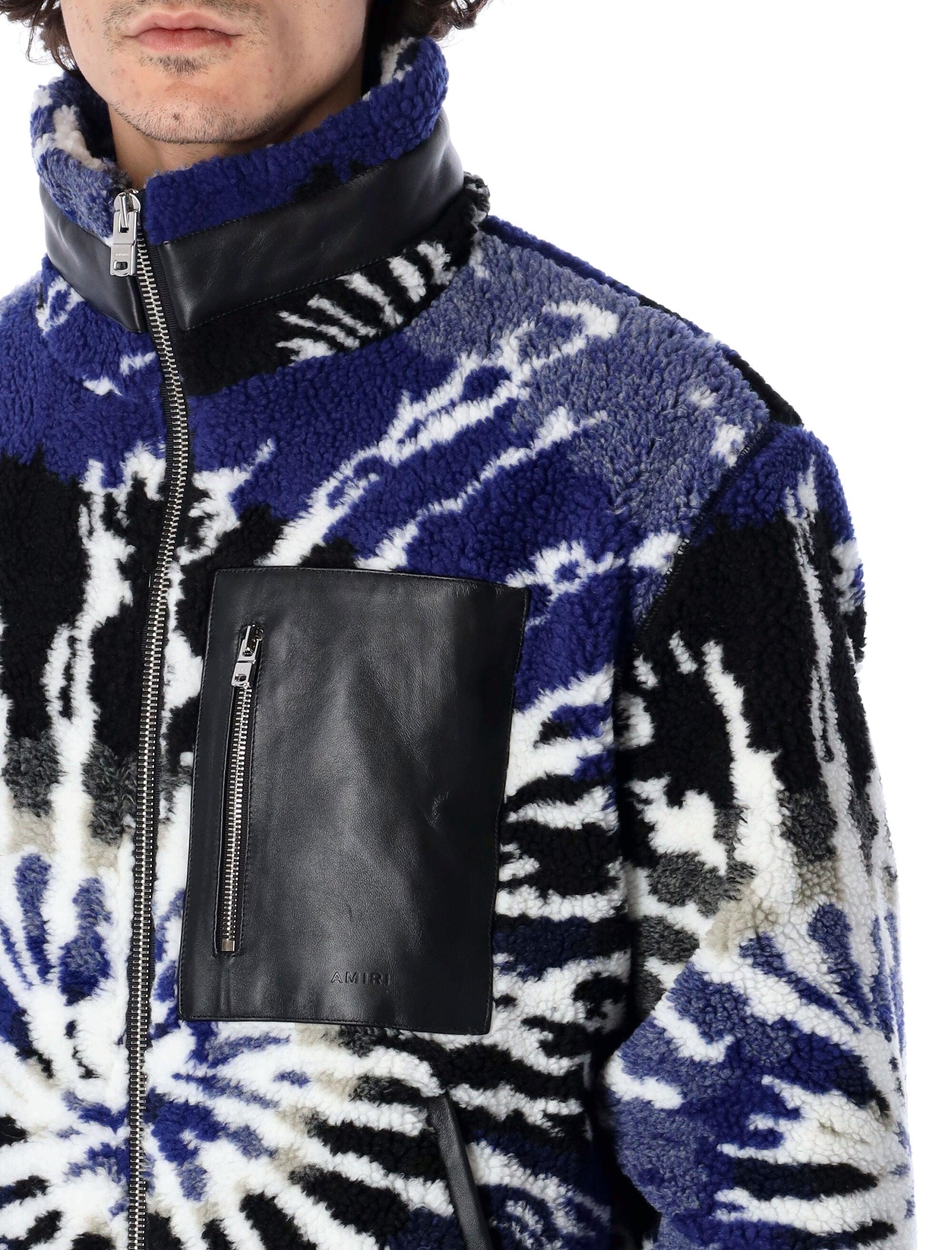 Amiri Tie-dye Polar Fleece Jacket in Tie Dye (Blue) for Men - Lyst