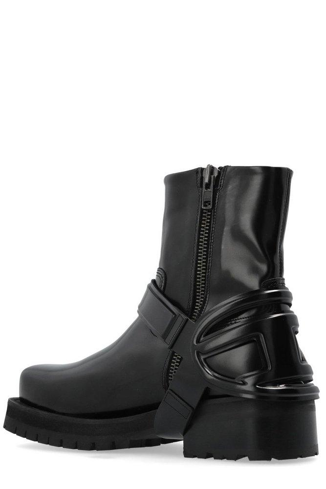 すぐ届く*DIESEL*ディーゼル* D-Texan 2in1 Ch D-TEXAN CH D-Texan-Harness boots in polished leather