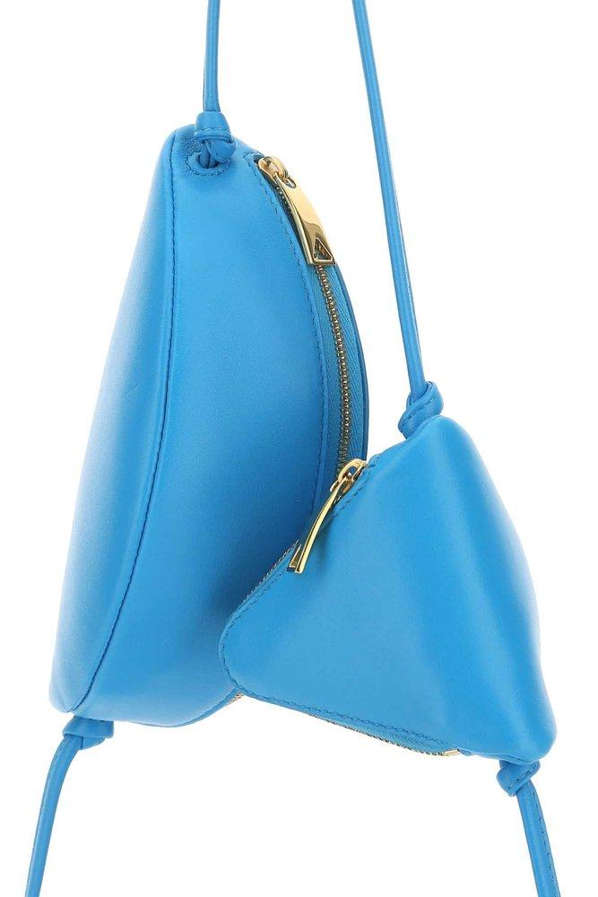 Bottega Veneta Intrecciato Multi Pouch Crossbody Bag in Blue