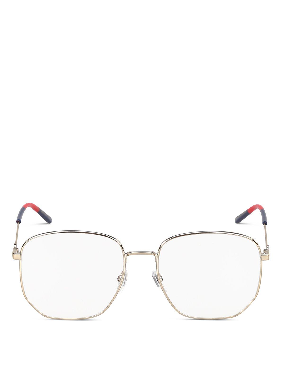 gucci hexagon frame glasses