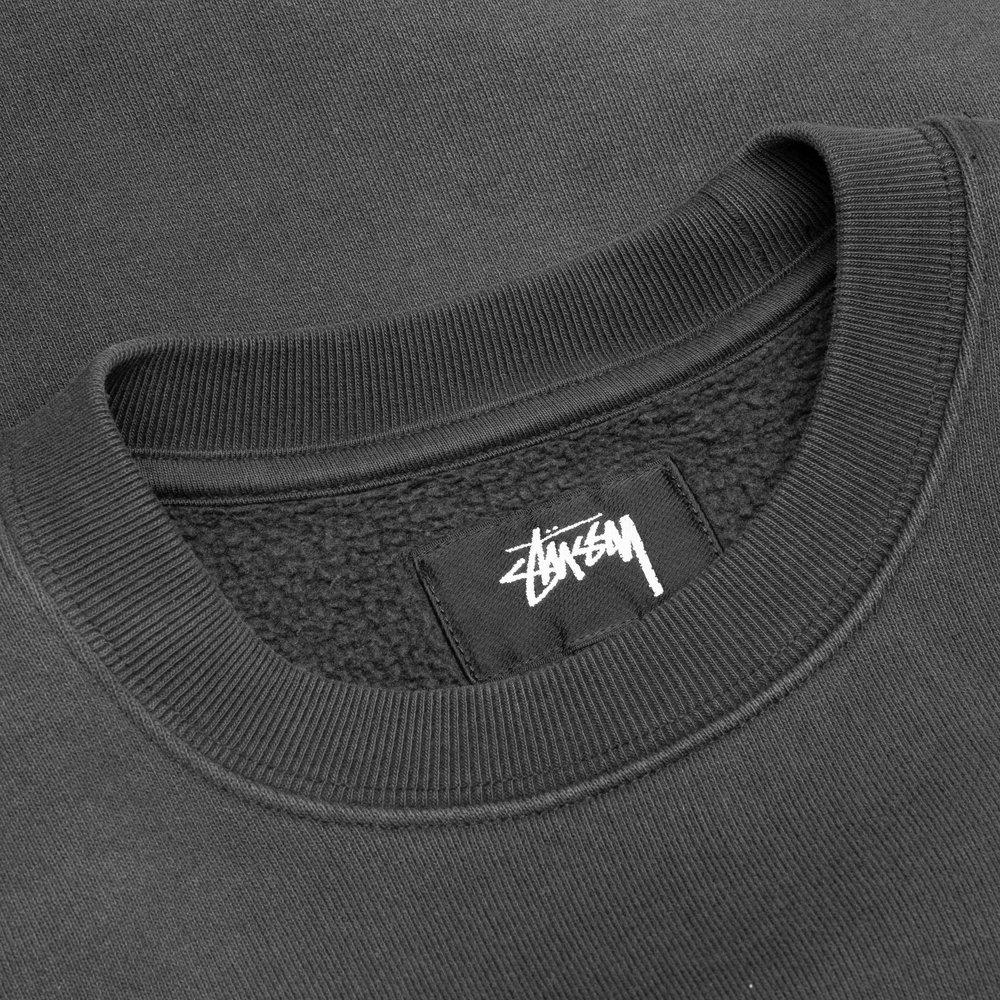 Stussy Stu Relaxed Crewneck Sweatshirt in Black for Men | Lyst