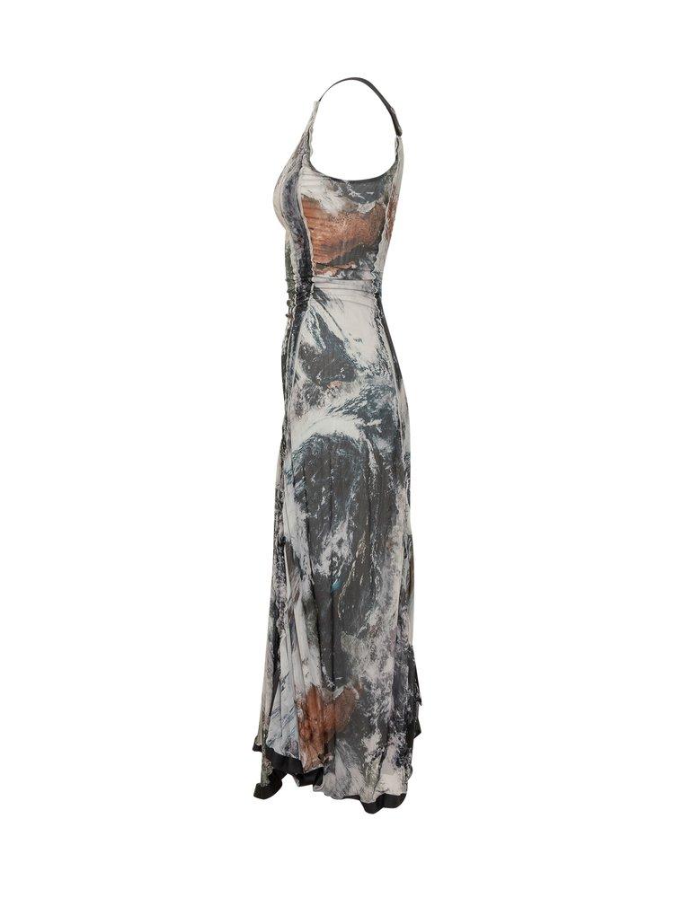 DIESEL D tyler Planet Printed Slip Dress in White Lyst UK