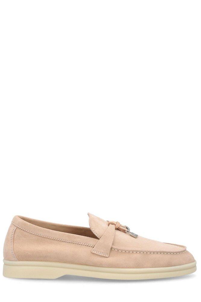 Loro Piana Summer Charms Walk Loafers in Pink | Lyst