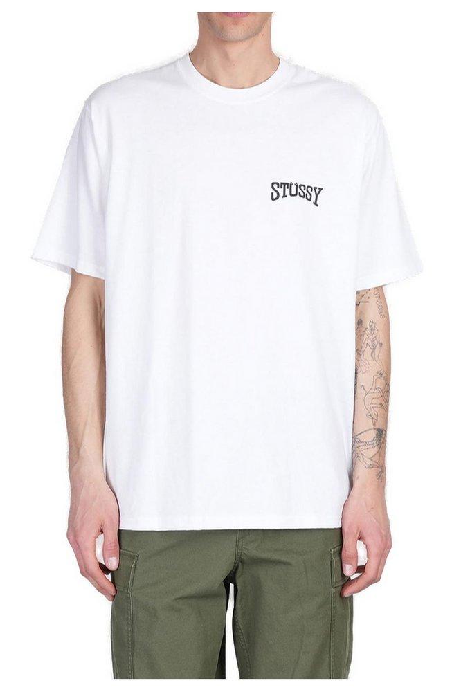 Tシャツ・カットソー Stussy Tough Tread T-Shirt White/Black Stussy Tough Tread T-Shirt White – LESS 17
