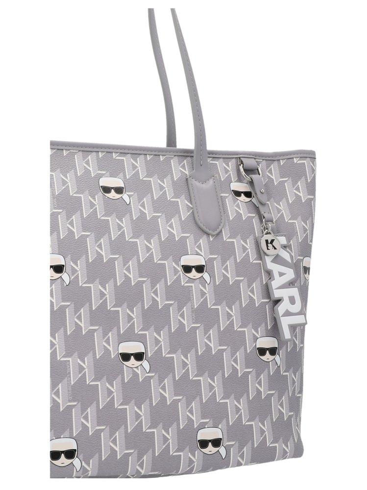 Karl Lagerfeld Shopping K/ikonik Monogram in Gray | Lyst