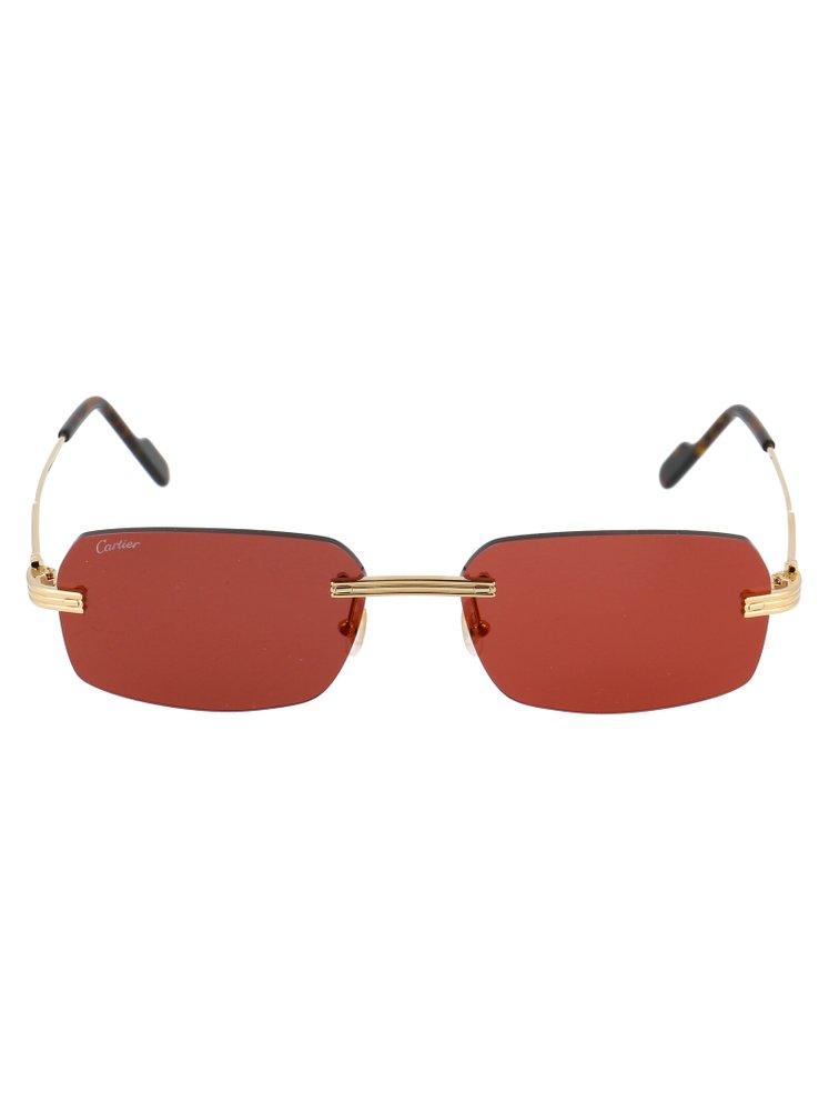 Vintage Cartier Rimless Sunglasses | Big C Decor Custom – THE SEEKERS