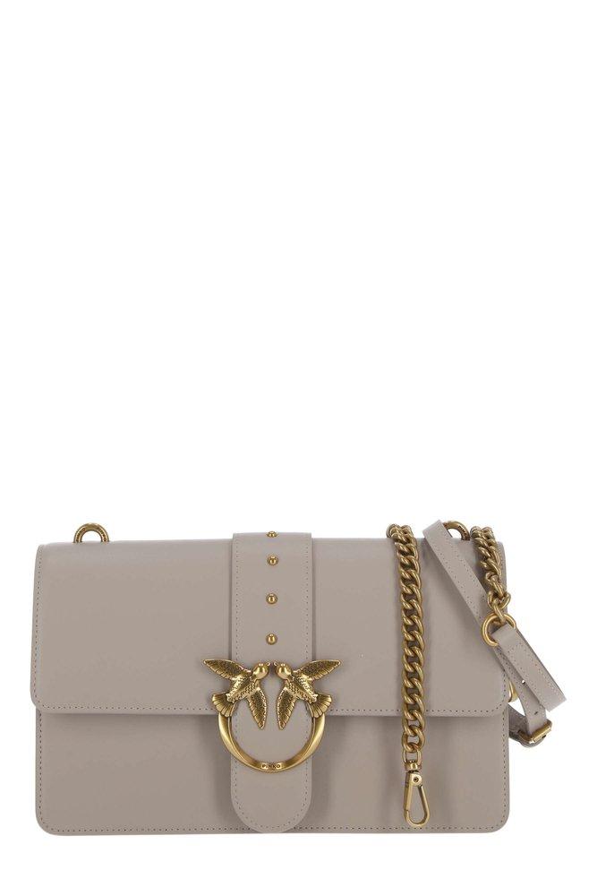 Pinko Love One Classic Logo Plaque Crossbody Bag in Grey Lyst UK