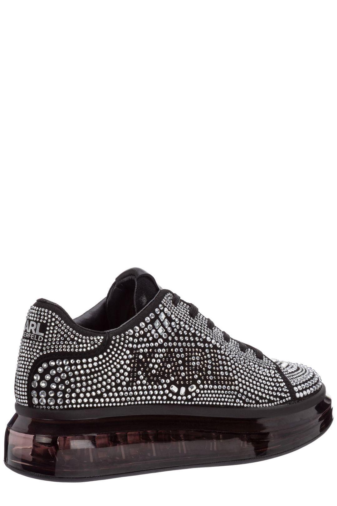 Karl Lagerfeld Kapri Kushion Lace-up Sneakers in Black | Lyst