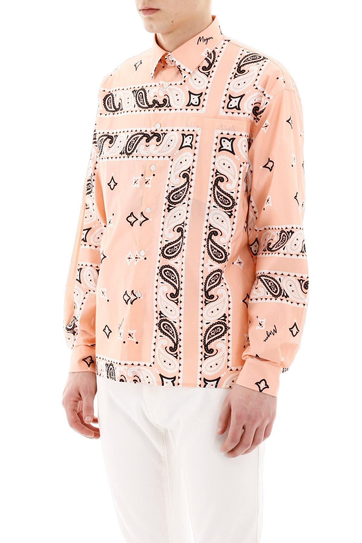 msgm bandana shirt