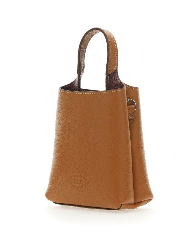 Tod's - T Timeless Bag in Leather Micro, Brown, - Bags