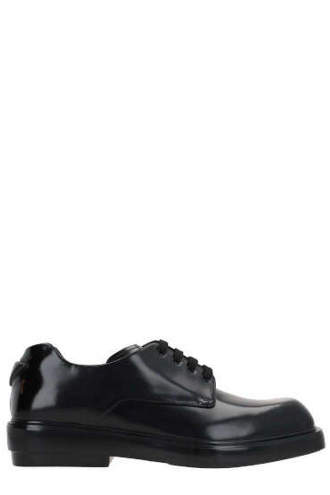 Prada Square-toe Lace-up Shoes in Black for Men | Lyst Prada Square-toe Lace-up Shoes in Black for Men | Lyst