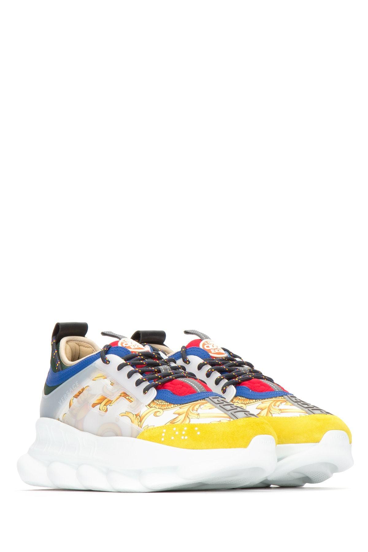 Versace Chain Reaction Sneakers in Blue 