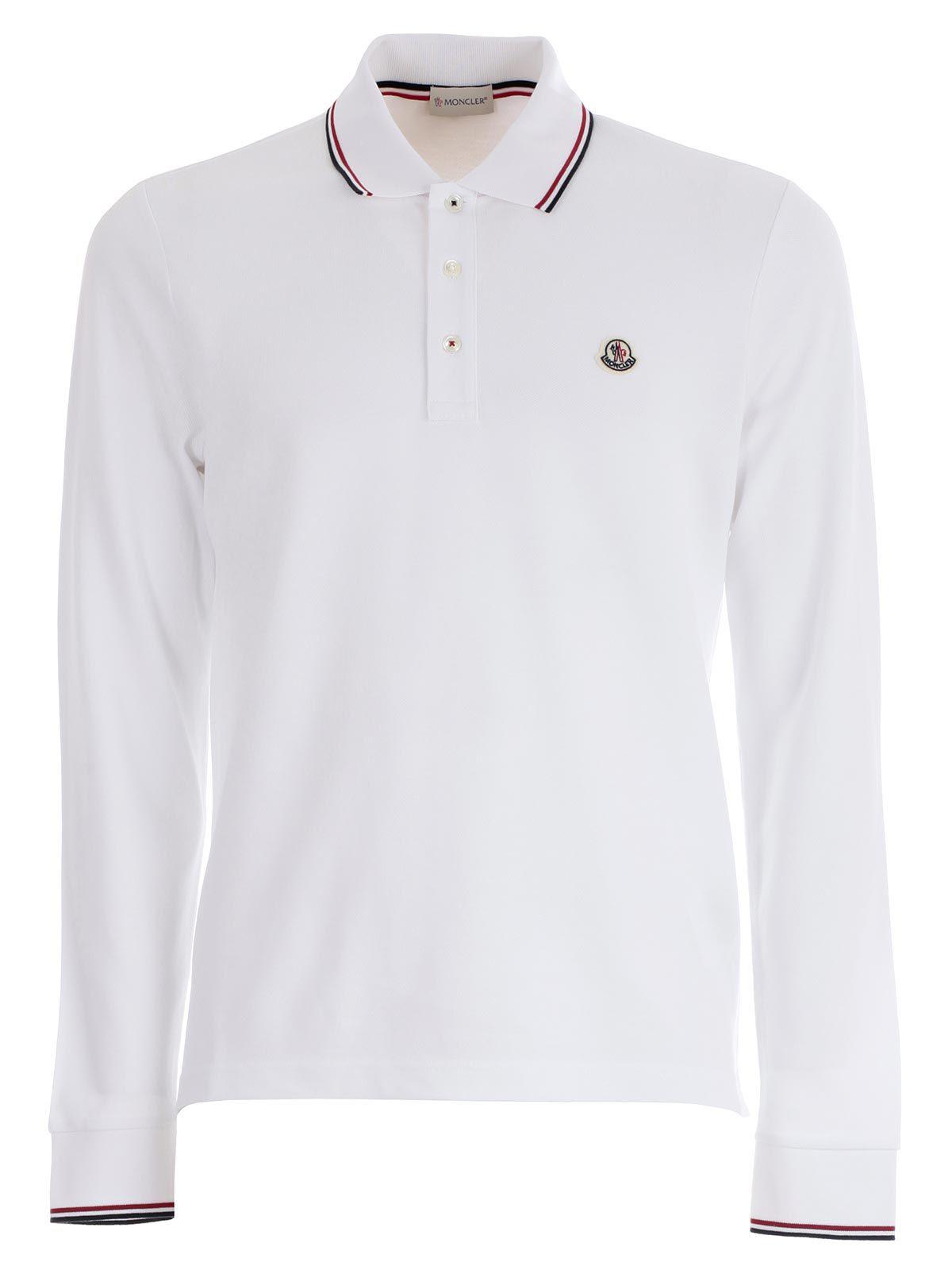 moncler white long sleeve moncler white long sleeve